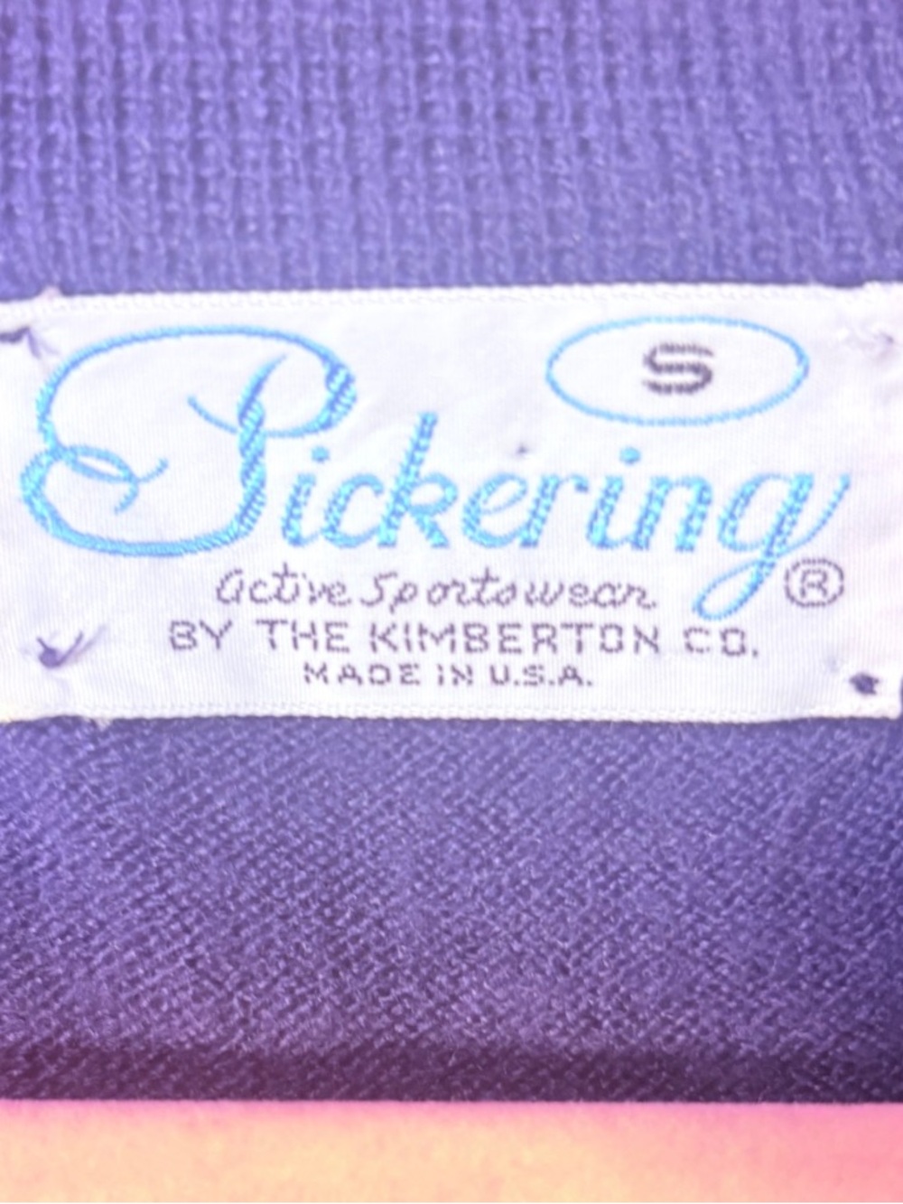 Vintage 80s 90s Pickering Golf Sweater S Palm Springs Country Club USA - Picture 5 of 5